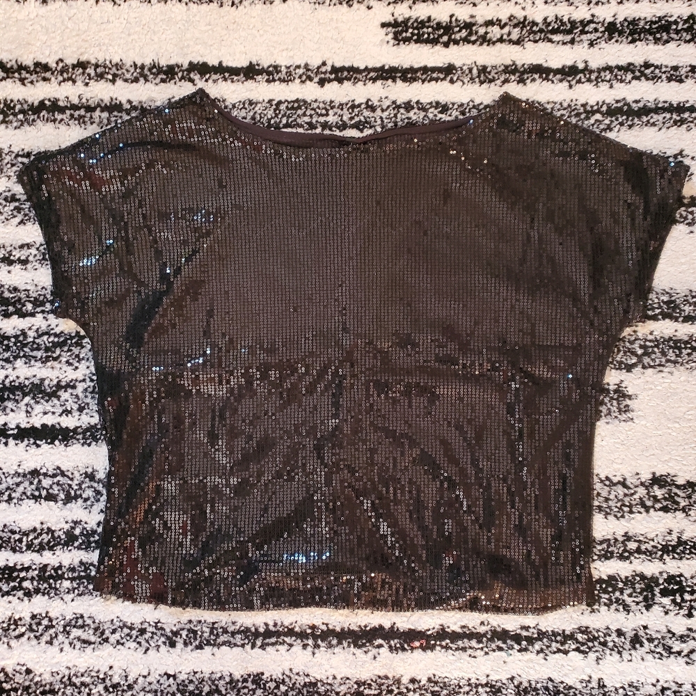 Womens off the shoulder Sequence top